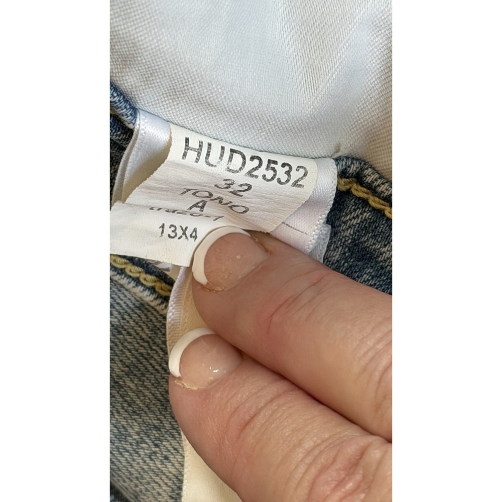 NWT Hudson Barbara High-Rise Bootcut Jean w/ Slit Hem Color caliber $195 Size 32 - Picture 7 of 10